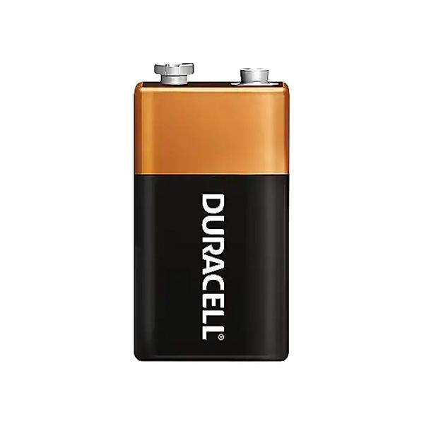 Duracell Coppertop 9V Alkaline Battery. Box Of 12
