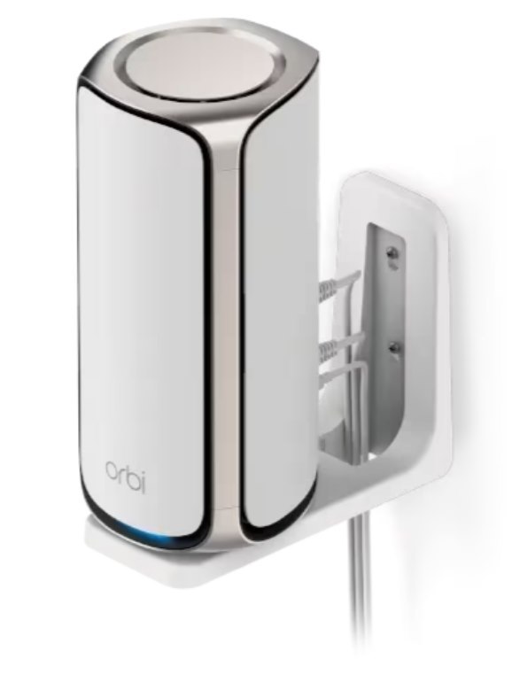 Wall Mount for Orbi WiFi 7 Router - Compatible with Orbi 970, 870, 770 Series & Nighthawk Wi-Fi 7 Mesh Systems, Orbi Secure Bracket Holder for Save Space & Boost Signal (RBEWMB-10000S) (White, 1-Pack)