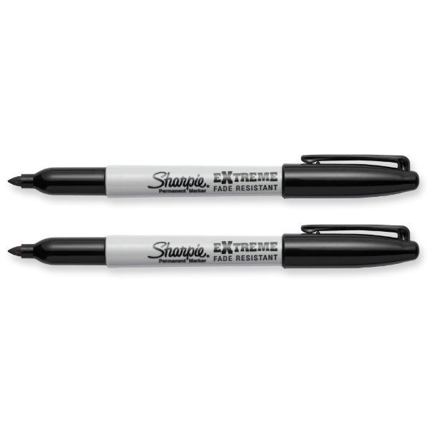 Sharpie 2-Pack Extreme Permanent Marker W/ Fine Point Tip. Extreme Versatility