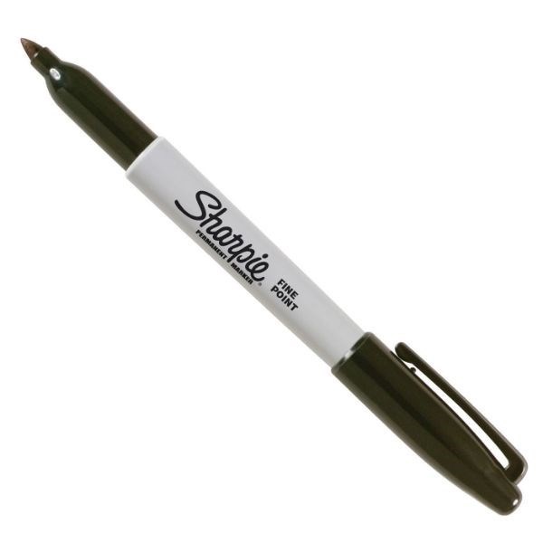 Sharpie Fine Point Black (Moq 12) Permanent Colour Marker. Permanent On Most Surfaces