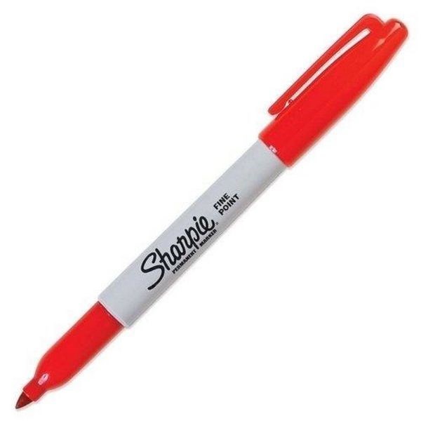Sharpie S30052 Fine Red (Moq 12) Permanent Marker Pen