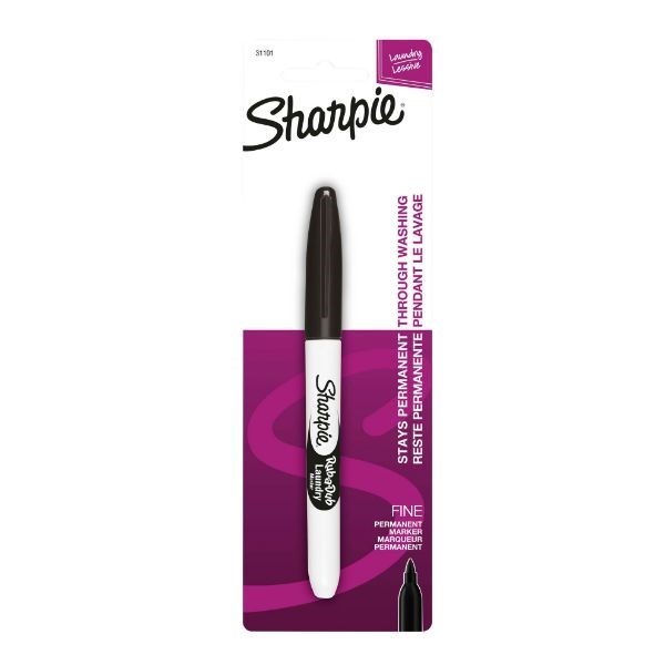 Sharpie Black Rub-A-Dub Laundry Marker For Fabrics & Synthetics