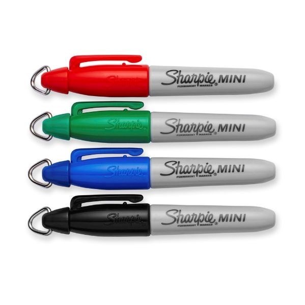 Sharpie 4-Pack Mini Fine Point Permanent Markers. Permanent On Most Surfaces