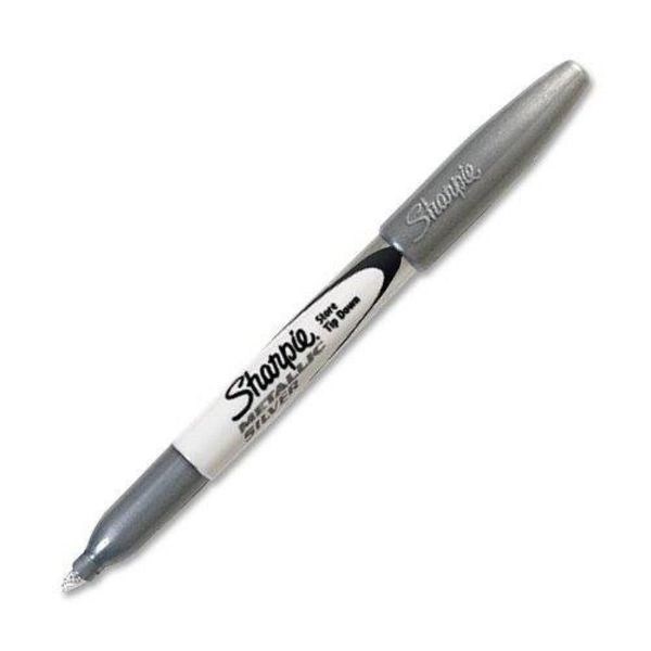 Sharpie S39013 Fine Silver (Moq12) Metallic Permanent Marker Pen