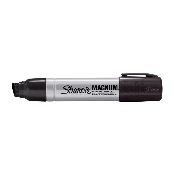 Sharpie 12-Pack Magnum Permanent Marker W/ Durable Chisel Tip. Extra-Wide Chisel Tip. Bold