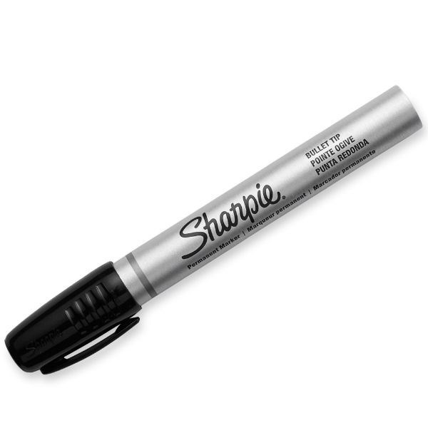 Sharpie 2-Pack Metal Permanent Marker W/ Durable Bullet Tip. Tough Durable