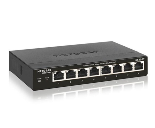 NETGEAR GS308 8-Port Gigabit Unmanaged Switch - 1GbE x8