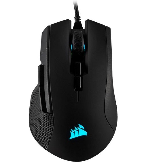 Corsair Ironclaw RGB, Fps/Moba Gaming Mouse, Black, Backlit RGB Led, 18000 Dpi, Optical