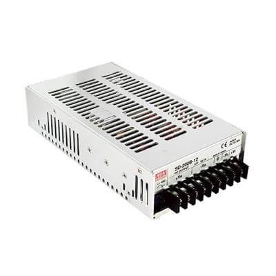 Mean Well - 200W Single Output DC-DC Converter, Input: 19-36VDC (10.4Amp), Output: 48VDC (4.2Amp)
