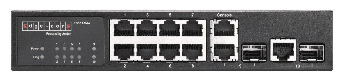 Edgecore Networks Es3510ma Fast Ethernet Layer 2/4 Switch Featuring 10 Ports; 8 10/100