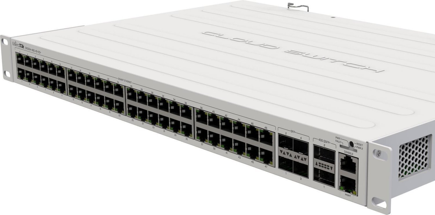 MikroTik CRS354-48G-4S+2Q+RM - 48 Port 1Gb, 4X SFP+, 2X QSFP+