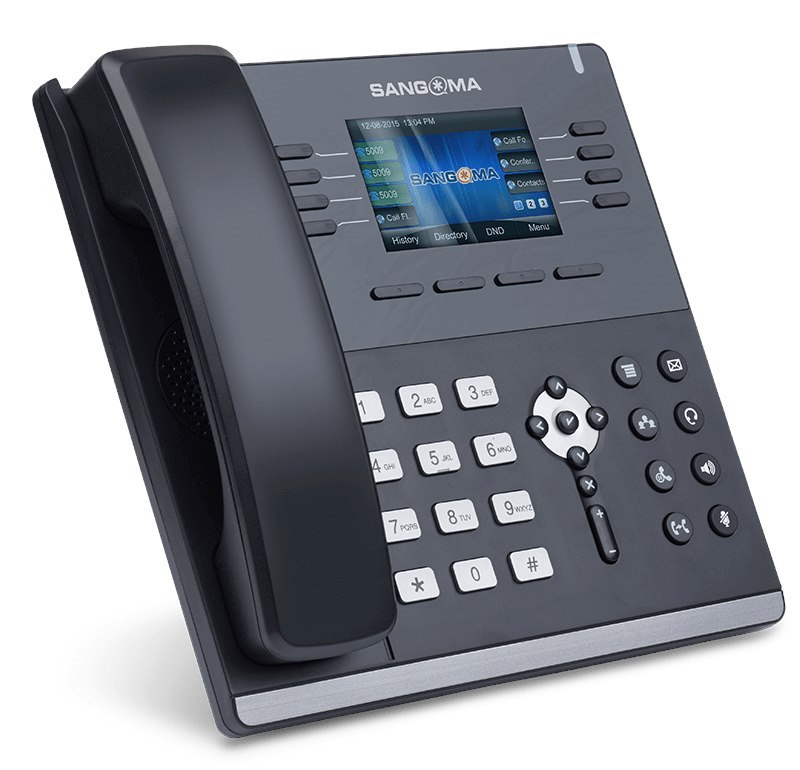 Sangoma - Ip Phone S505 Mid Level Phone, 3.5 Inch Color Screen, 35 Programable Softkeys, 4 X VoIP Ac