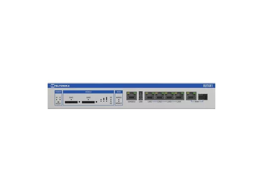 Teltonika WiFi 5 Enterprise Rack-Mountable Sfp/Lte Router | Rutxr1