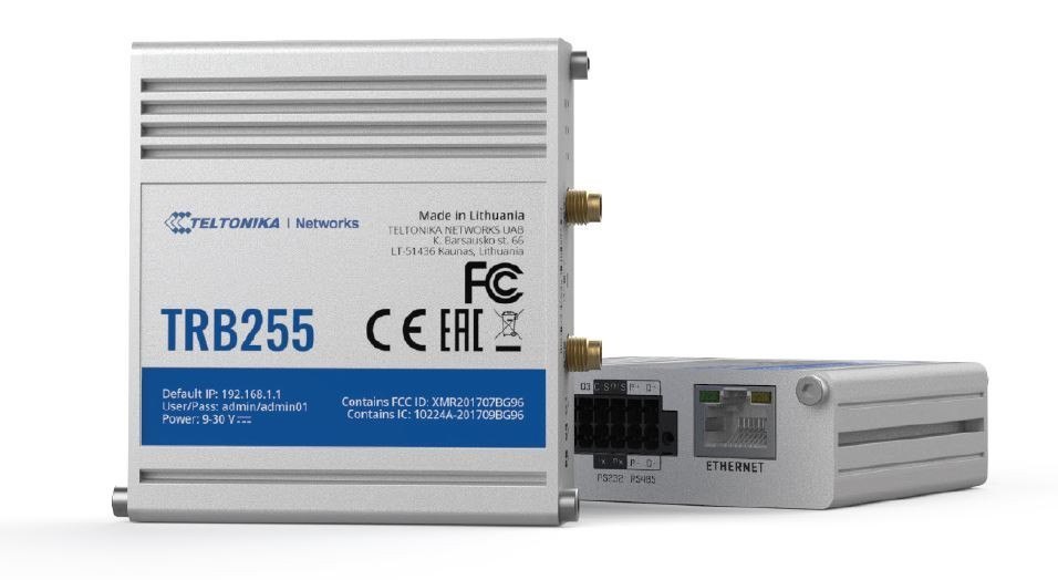 Teltonika Industrial Dual-SIM Lte Gateway To I/O, Ethernet, RS232/485 W/ GPS, NB-IoT Device