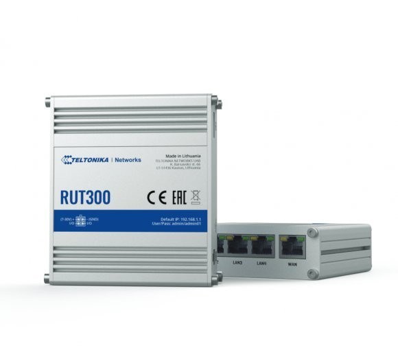 Teltonika Industrial Ethernet Router, 1X Wan Port, 4X Lan Ports, Compliance With Ieee 802.3/U