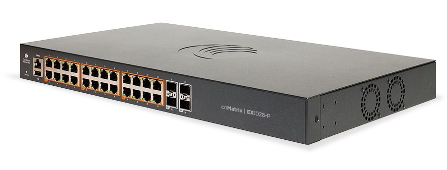 Cambium cnMatrix Enterprise 24 Port With 4 SFP Uplink PoE+ Switch | Cnm-Ex1028-P