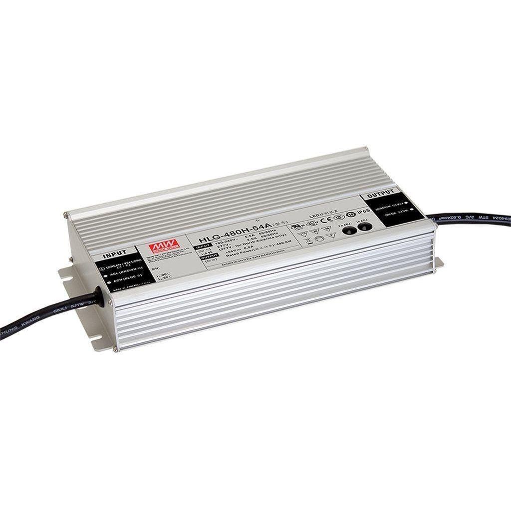 Mean Well MW 480W Constant Voltage &Amp; Current Led Drier Driver | MW-HLG-480H-54