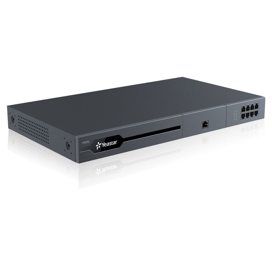 Yeastar P-Series PBX - 300 Users (Max 500), 60 Concurrent Calls (Max 120), 16 Analog Ports