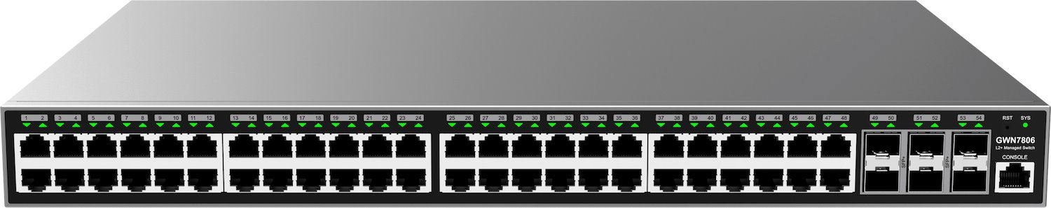 Grandstream Enterprise L2 48 Port Managed GbE Switch | GWN7806