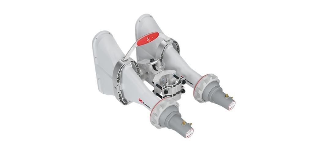 RF Elements 5 GHz 90° 4X4 Asymmetrical Horn Antenna