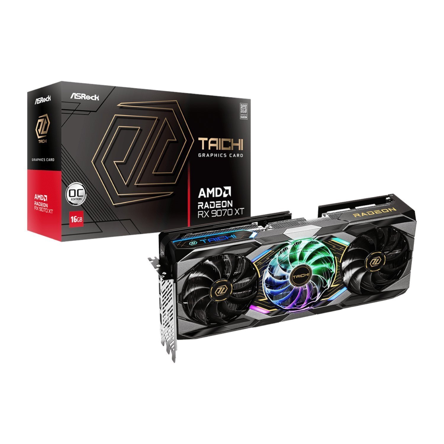 ASRock Radeon RX9070 XT Taichi 16G Oc Graphics Card