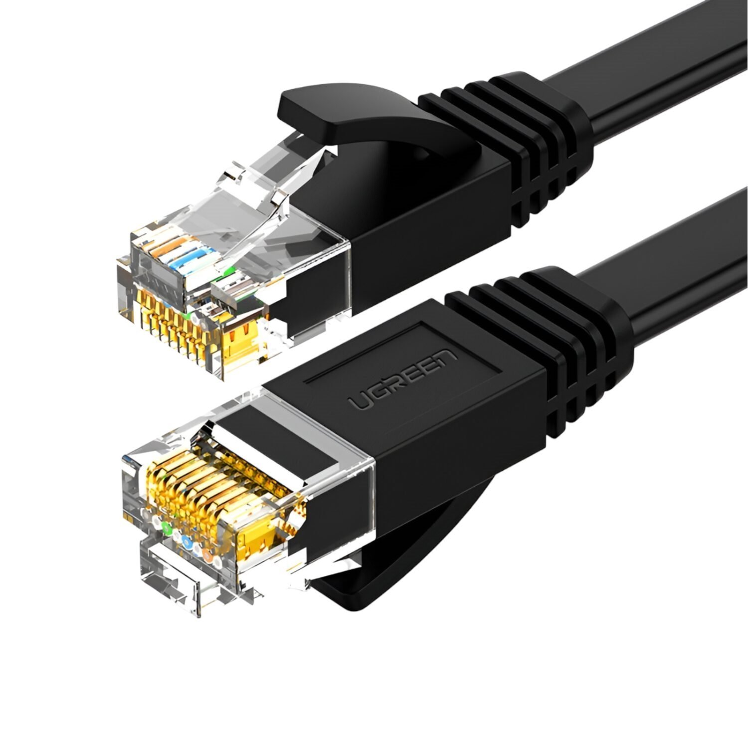 Ugreen NW102 Cat6 U/Utp Flat Ethernet Cable 8M - Black