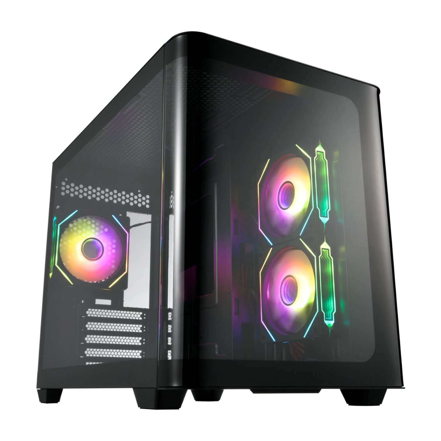 FSP S380 Argb M-Atx Mid Tower Gaming Chassis - Black
