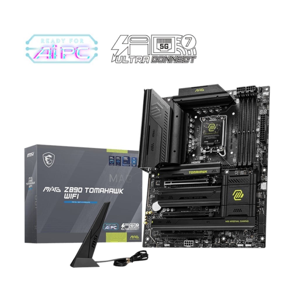 Msi Mag Z890 Tomahawk Wifi Intel Lga1851 Atx Gaming Motherboard
