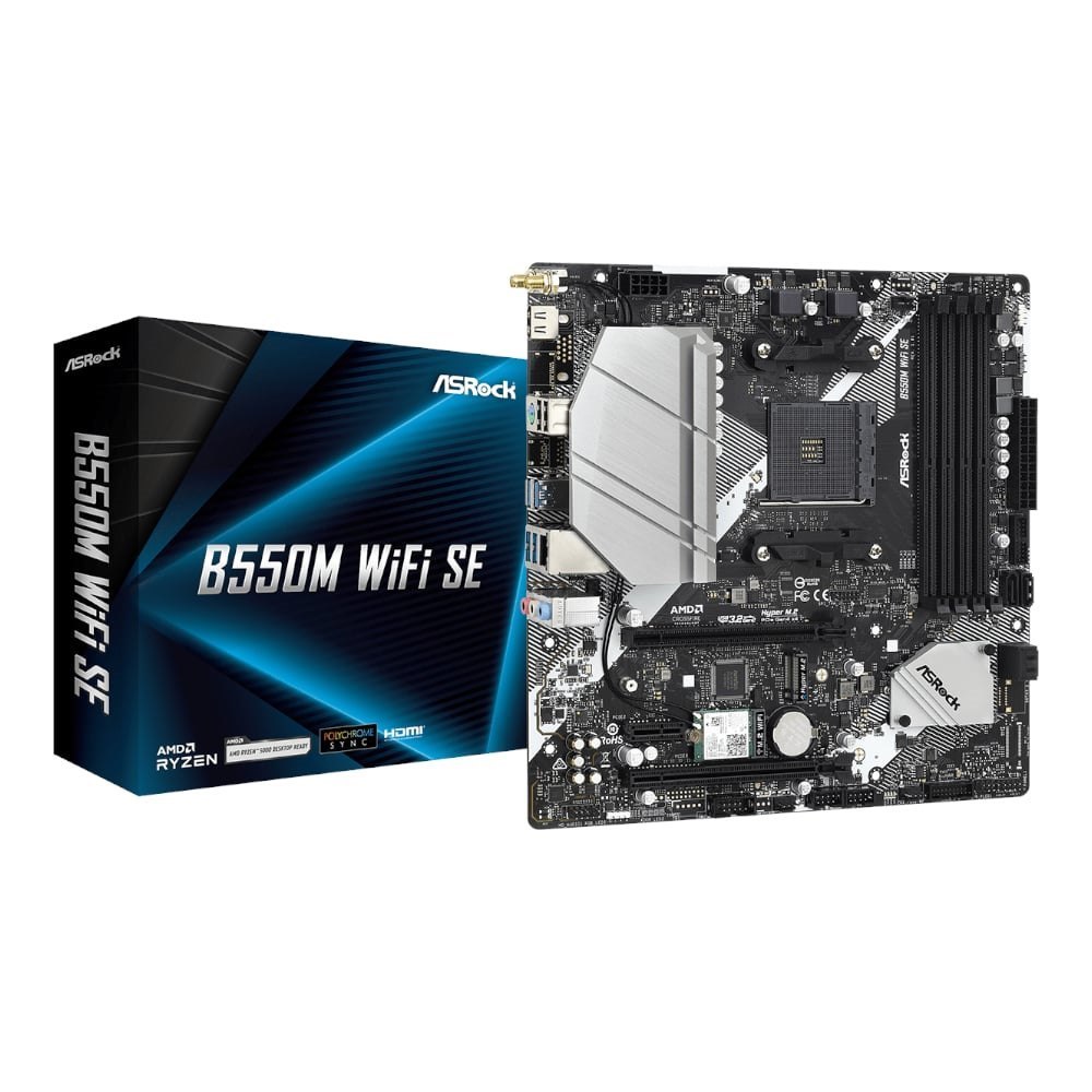 ASRock B550M Wi-Fi Se Amd Am4 M-Atx Motherboard