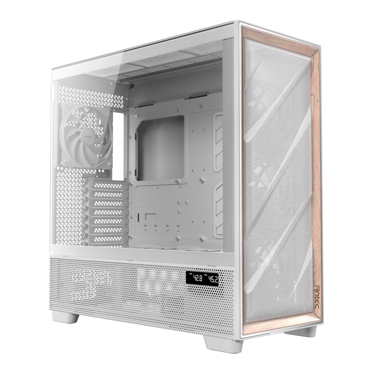 Antec Flux Pro E-Atx Mid Tower Gaming Chassis – White