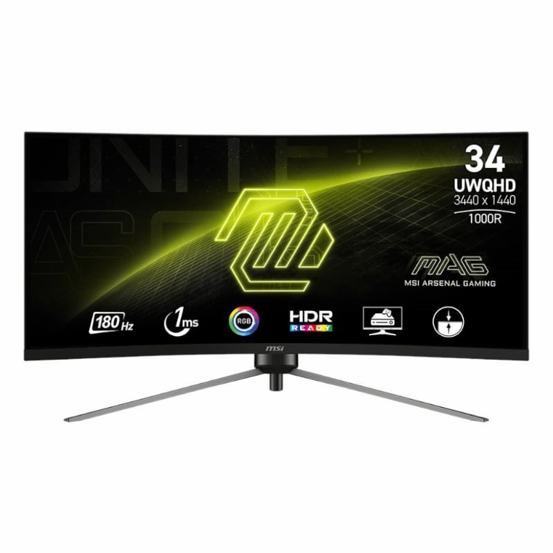 Msi Mag345cqr 34" Curved Gaming Monitor 3440X1440 (Uwqhd) Va 1MS 180Hz