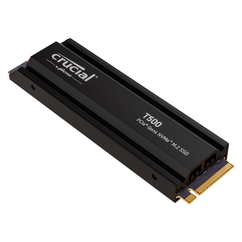 Crucial T500 1TB M.2 NVMe Gen4 With Heatsink Nand SSD