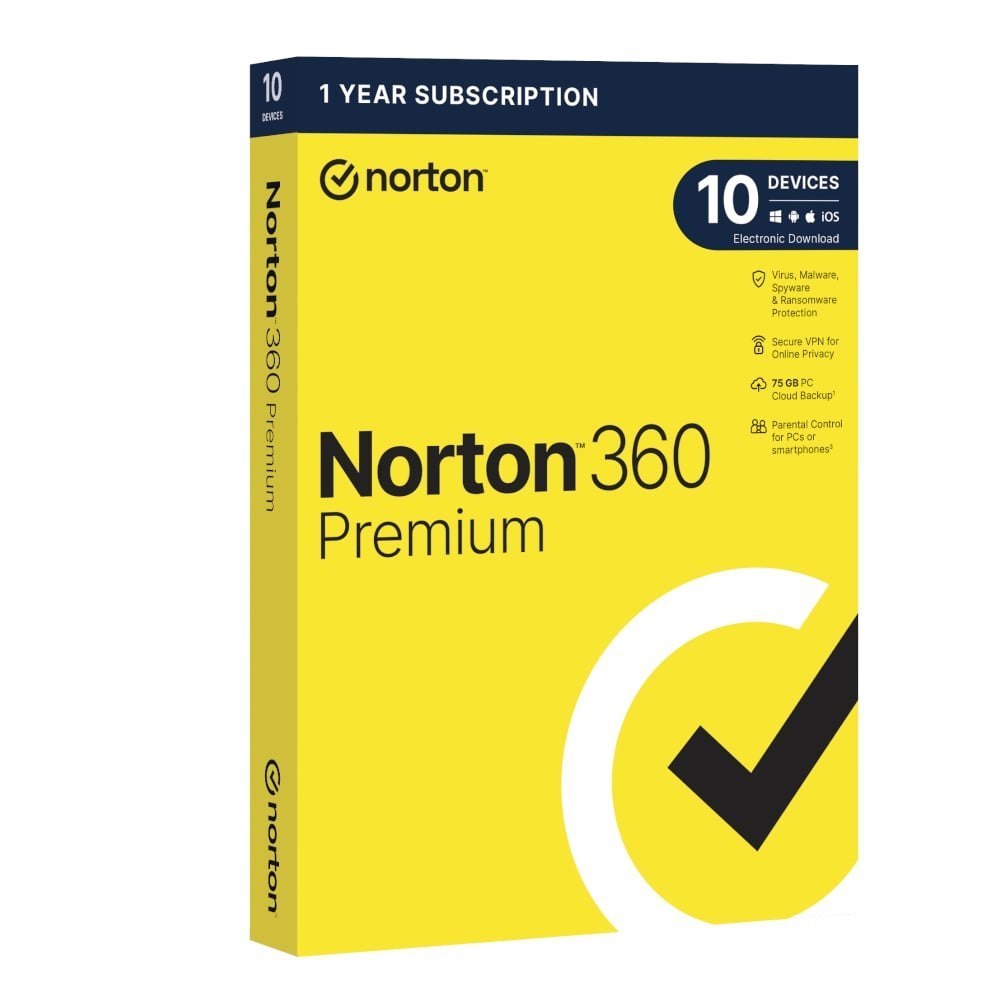 Norton 360 Premium (10 Device/Up To 75GB)