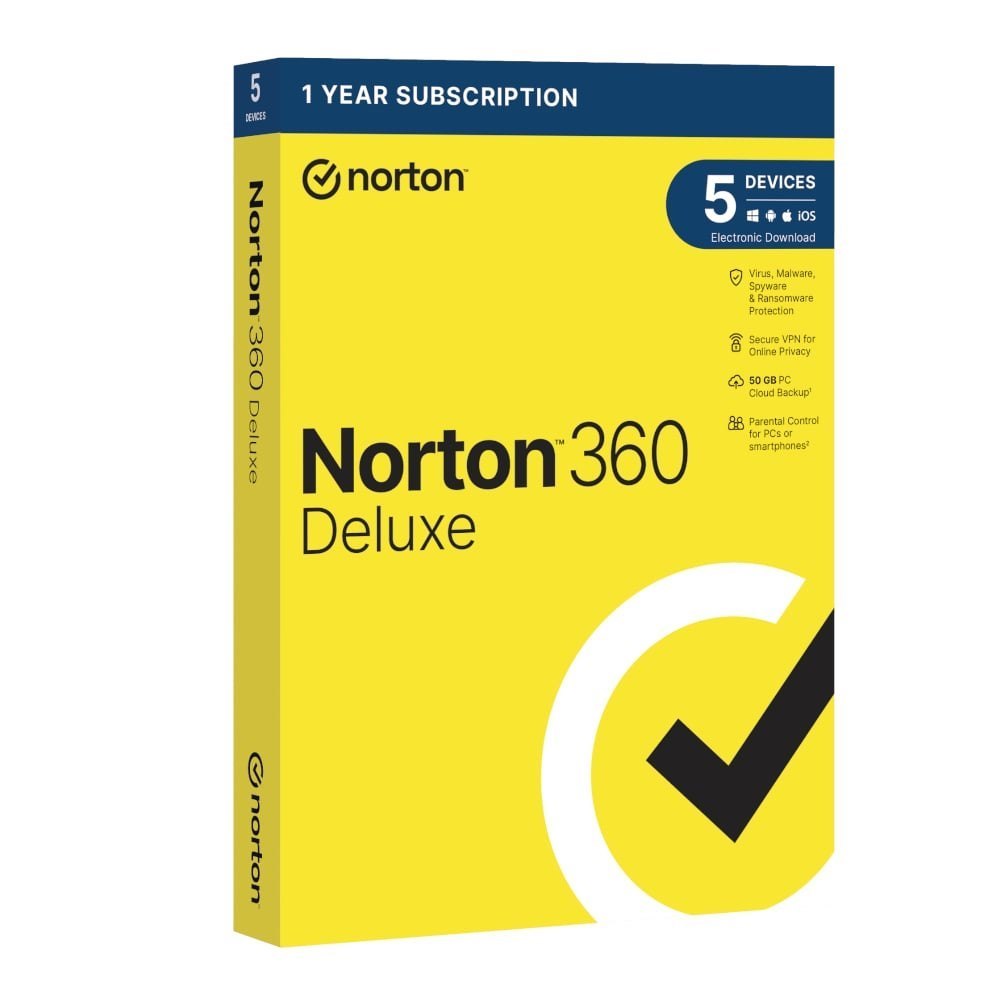 Norton 360 Deluxe (5 Device/Up To 50GB)
