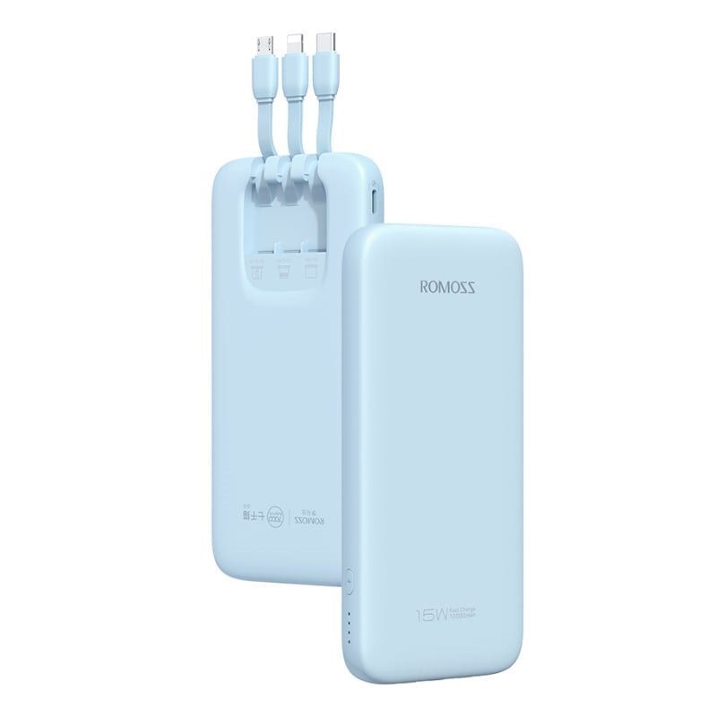 Romoss Power Bank 10000mAh 15W Blu