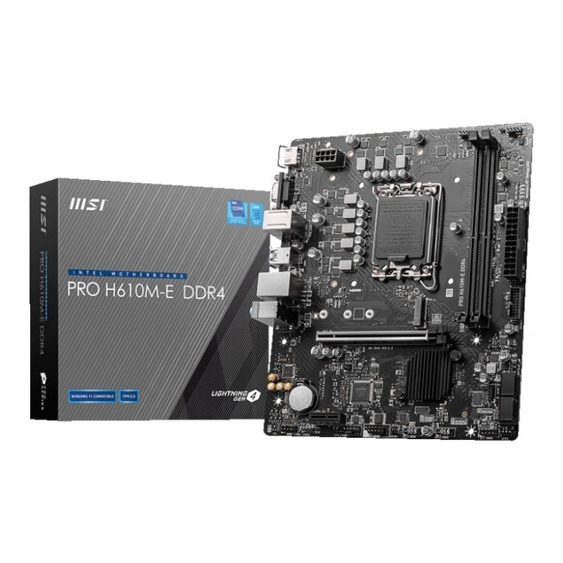 Msi H610m-E Pro Intel Lga1700 M-Atx Motherboard