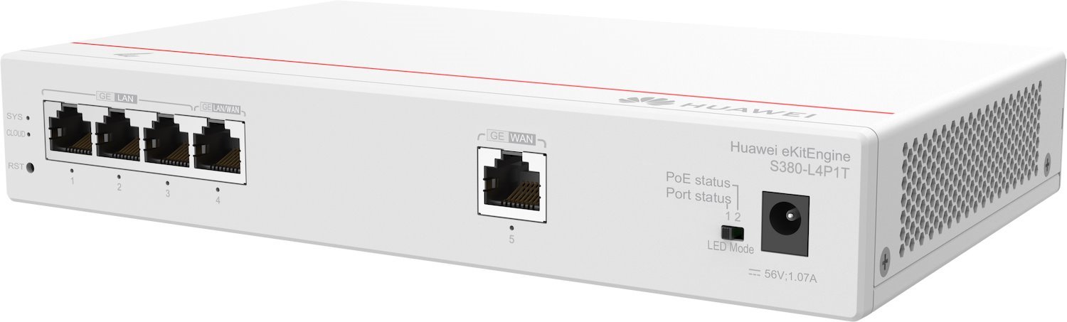 Huawei S380 L4P1T 1Ge Wan 4Ge Lan Switch