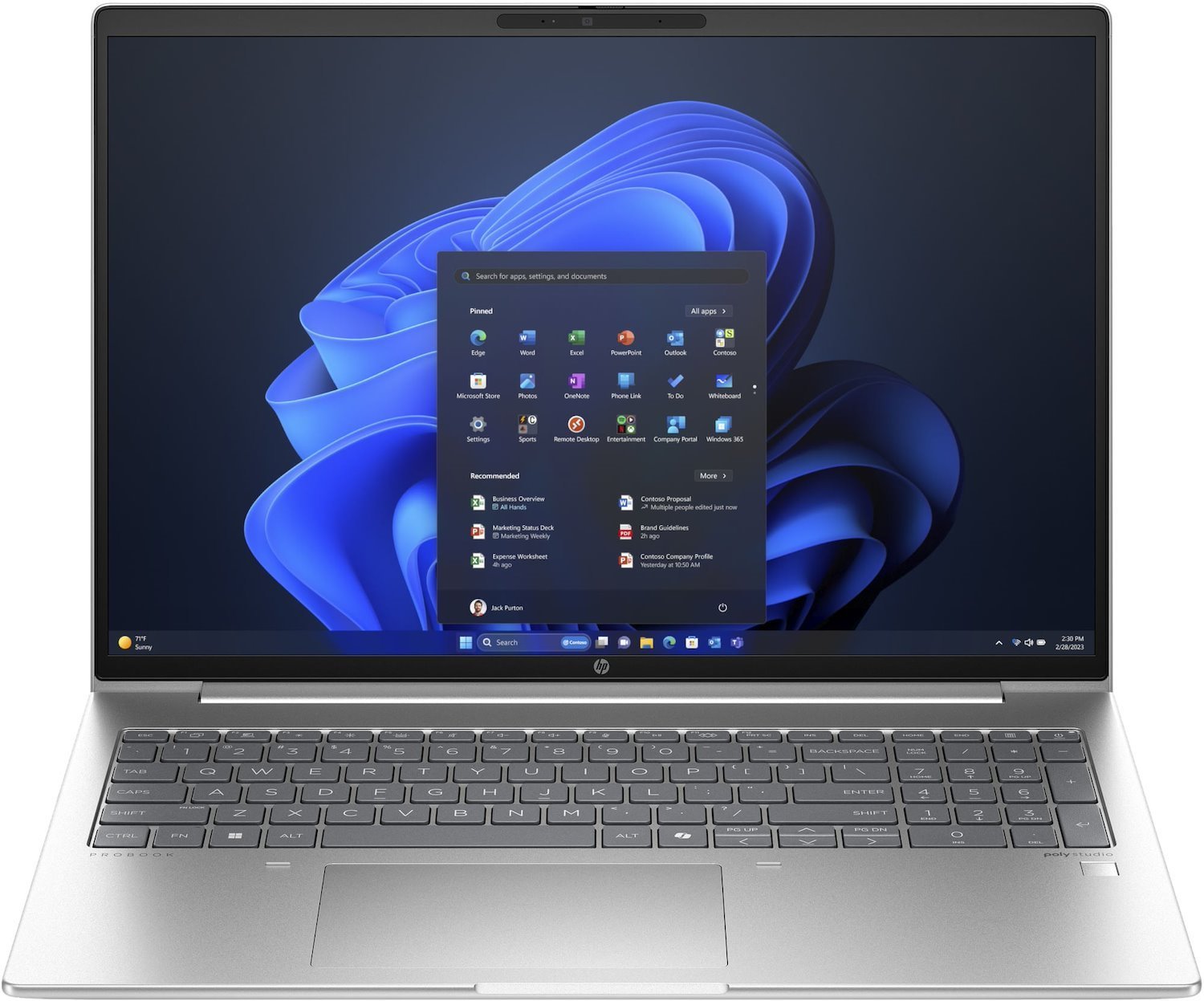 HP ProBook460 16" Core-U5 16GB 512GB Win 11 Pro Notebook