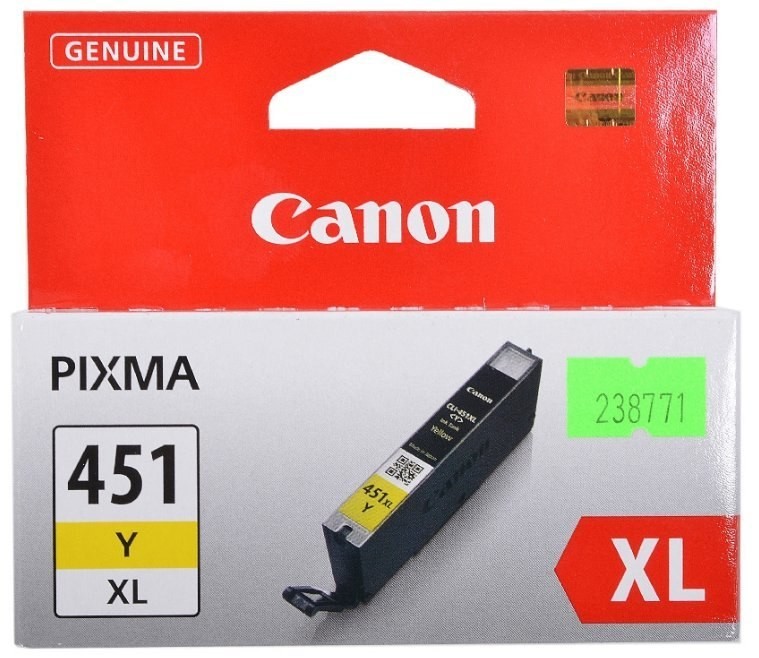 Canon Ink Cartridge Cli-451 XL Y Yellow