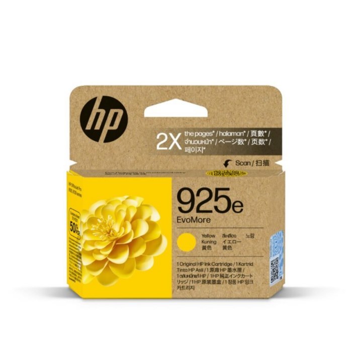 HP EvoMore 925e Original Inkjet Ink Cartridge - Yellow - 1 / Pack