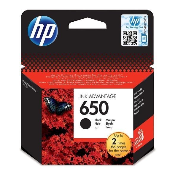 HP 650 Original Inkjet Ink Cartridge - Black Pack
