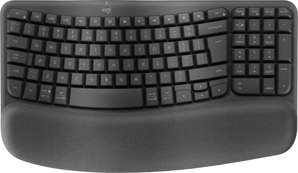 Logitech Wave Keys Wireless Keyboard - Graphite