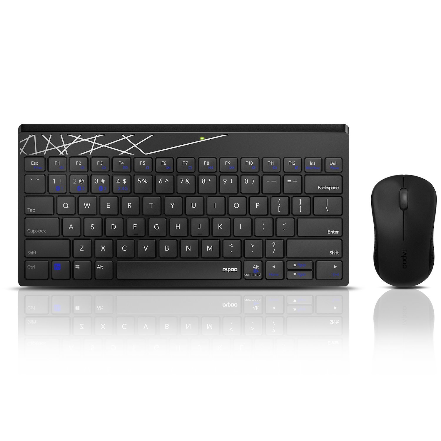 Rapoo / 8000M - Multi-Mode Wireless Keyboard And Mouse Combo - Mini