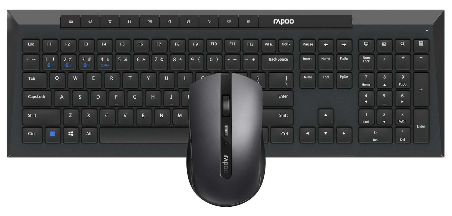 Rapoo 8210M - Multi-Mode Wireless Keyboard And Mouse Combo
