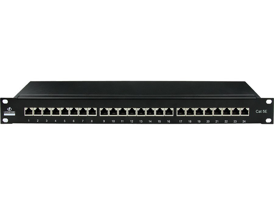 Linkbasic 24 Port Cat5e Shielded Rack Mount Patch Panel