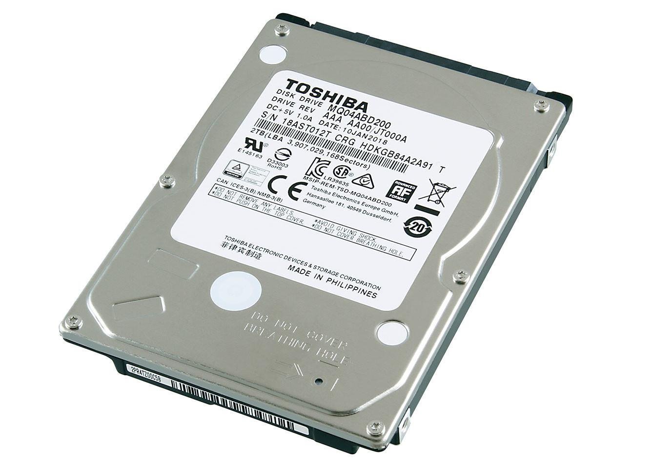 Toshiba 2TB Toshiba, SATA-6Gbps, 5400 RPM, 128MB Cache, 2.5" Internal Notebook Hard Drive