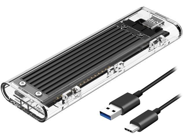 Orico M.2, Sata SSD External Enclosure, Tool-Free, Usb 3.1, Type-C Adapter, Support Ngff(Sata Based) M.2 (2280 2260 2242 2230) SSD Enclosure Adapter