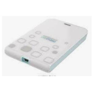 Hitachi LifeStudio Mobile Plus, 500GB, Usb 2.0, Portable External HD, Light Gray/Turquoise (ReNew)