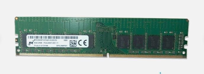 Micron 8GB Micron, DDR4-2400Mhz, Ecc, Udimm, PC4-19200, 2Rx8, Memory Module