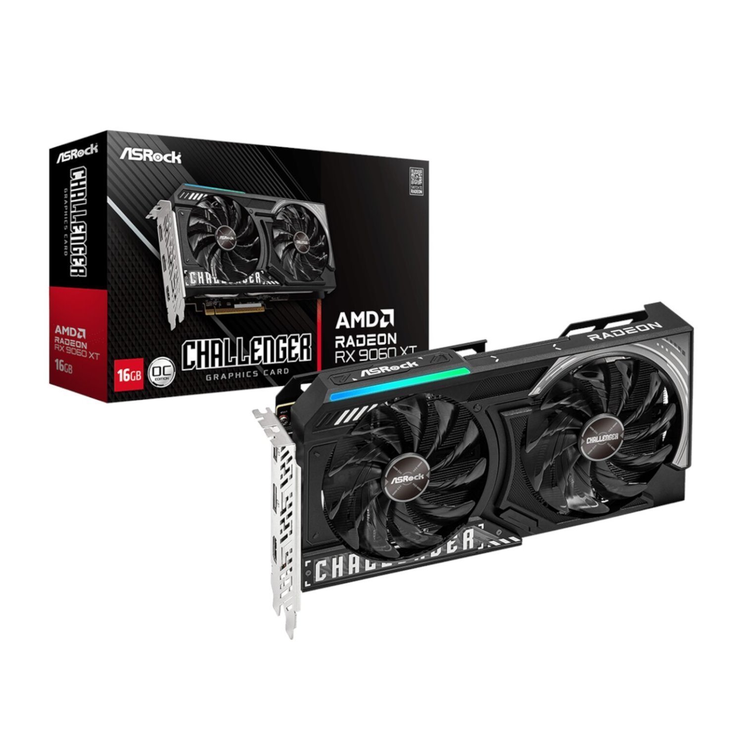 ASRock Radeon RX 9060 XT Challenger 16GB Oc Graphics Card (Rdna™ 4 PCIe 5.0)